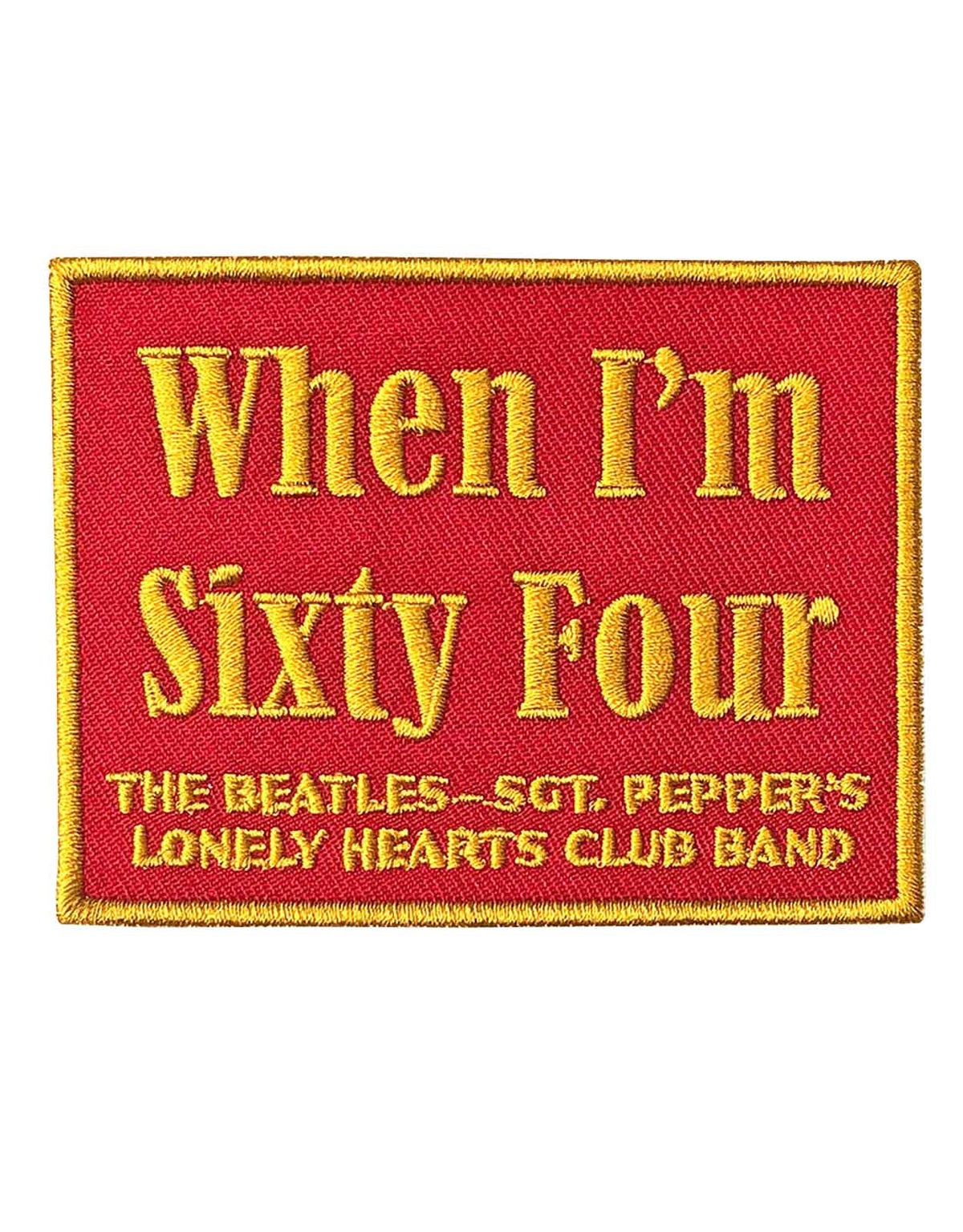 The Beatles Patch When Im Sixty Four