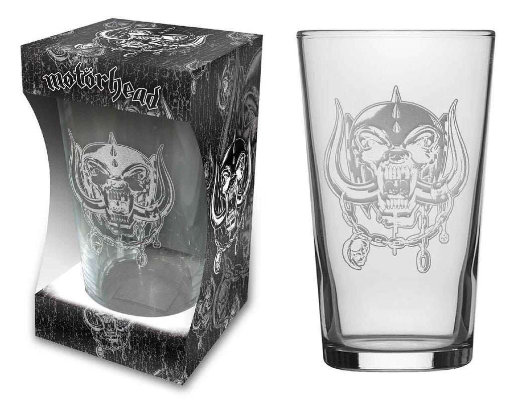 Motorhead Warpig Etched Beer Glass
