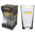 Anthrax Pint Glass Band Logo Boxed