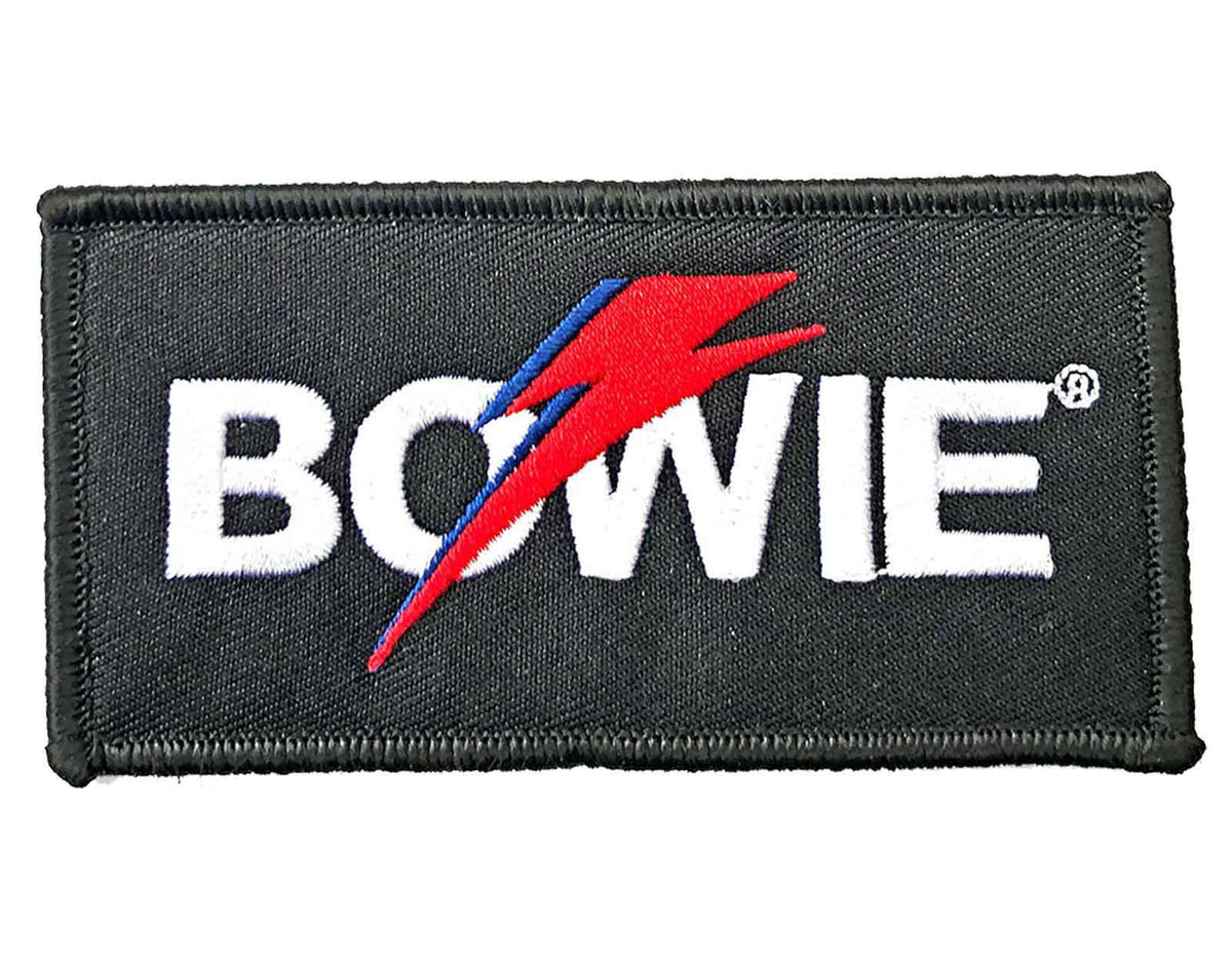 David Bowie Patch Flash Logo new Official Black