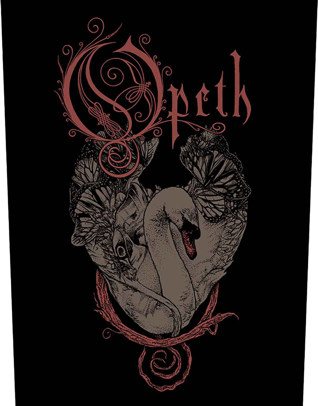 Opeth Swan Band Logo Back Patch