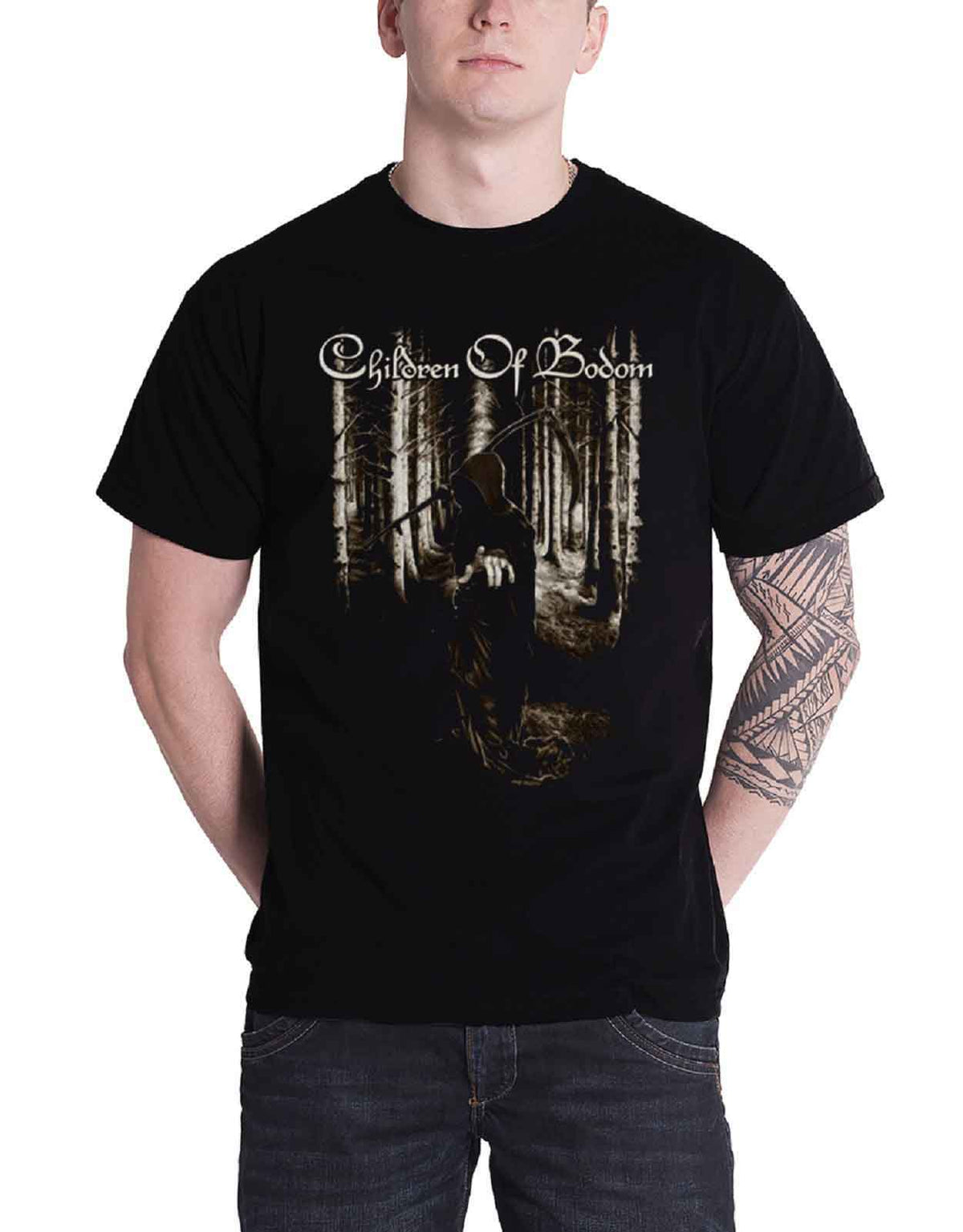 Children Of Bodom Mens T Shirt Black Death Wants You band product image 1