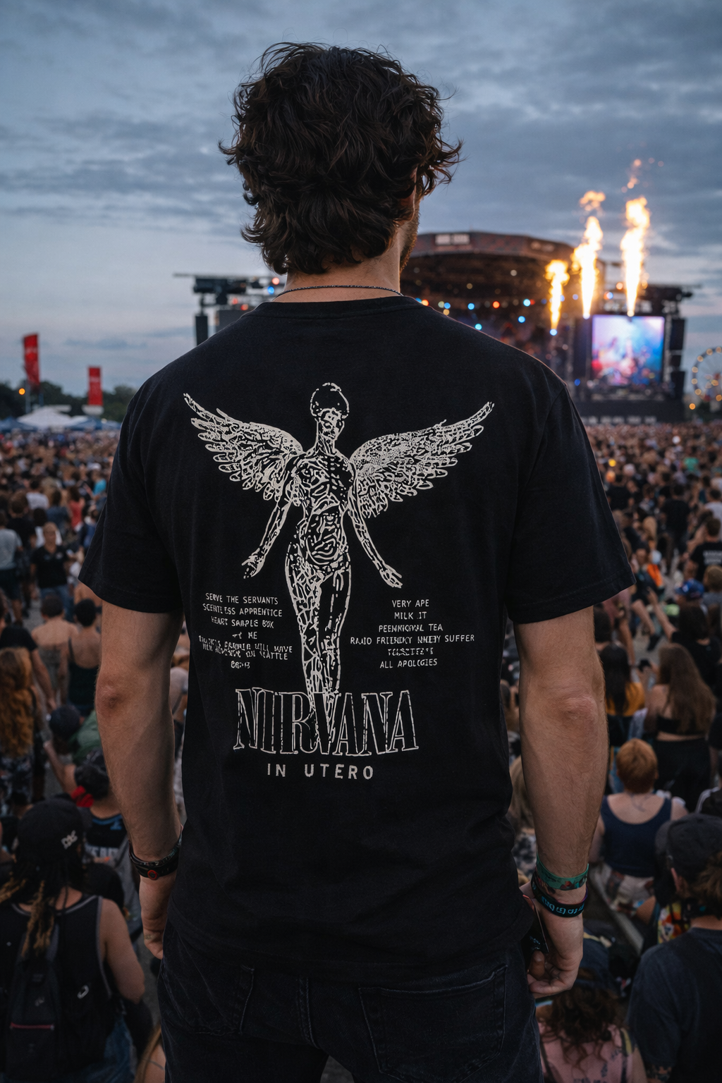 Nirvana In Utero Tracklist Premium Carbon Finish T Shirt product image 3