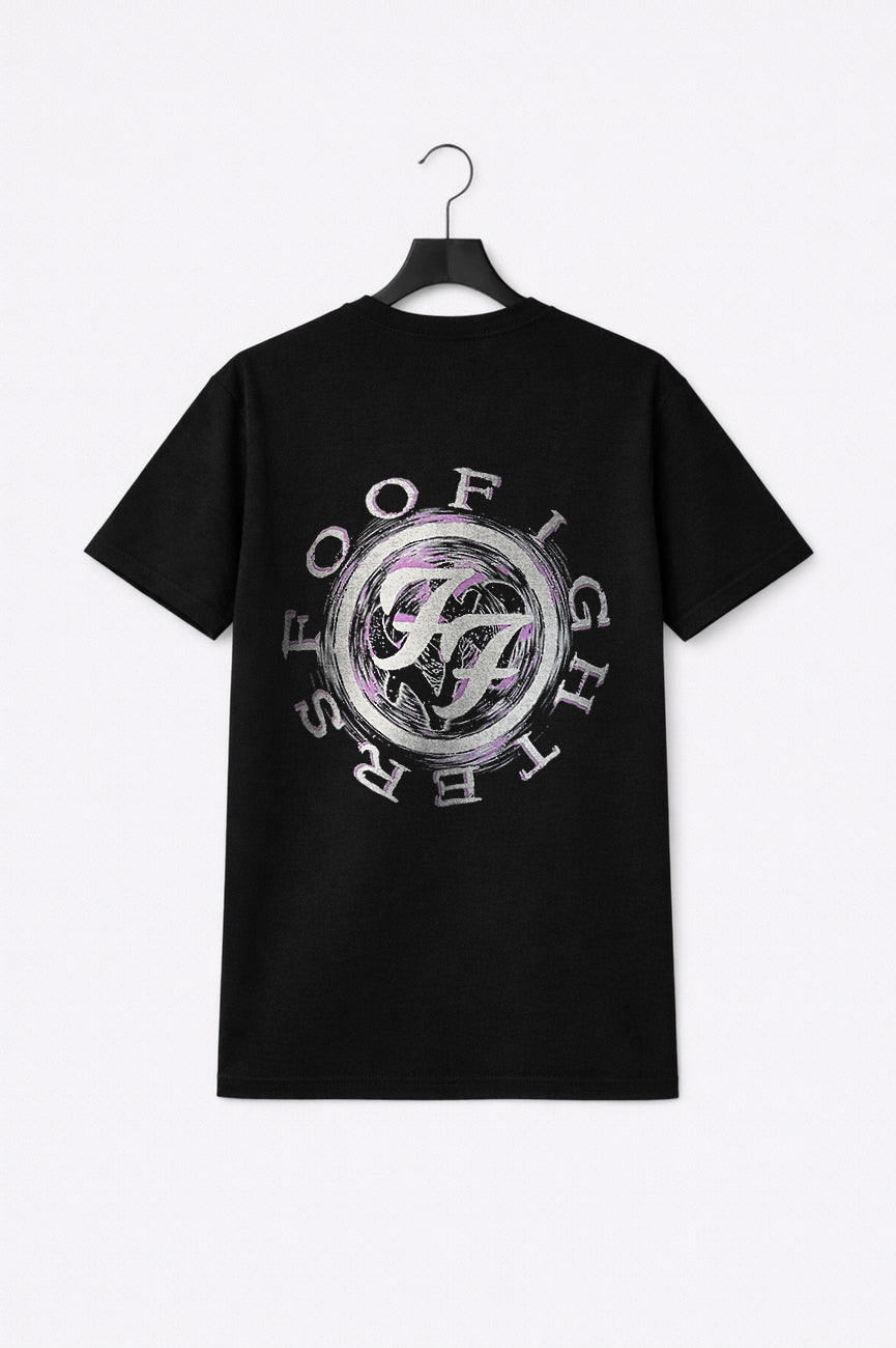 Foo Fighters Wheel Band Logo Shadow Premium Carbon Finish T product image 1