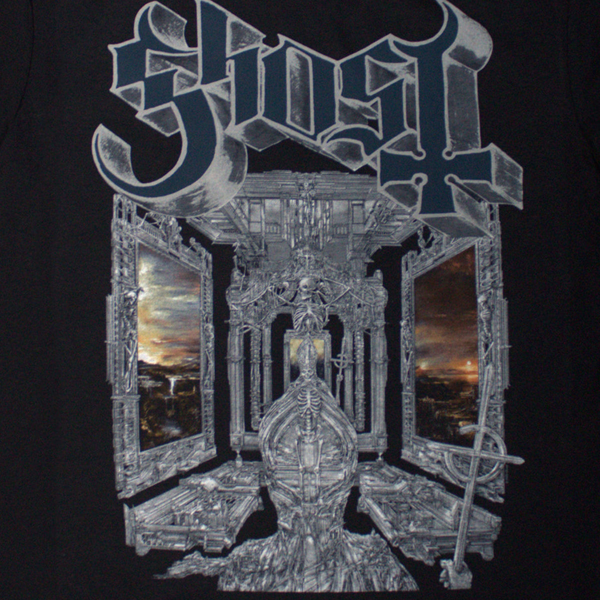 Ghost Skeleta Band Logo T Shirt product image 2