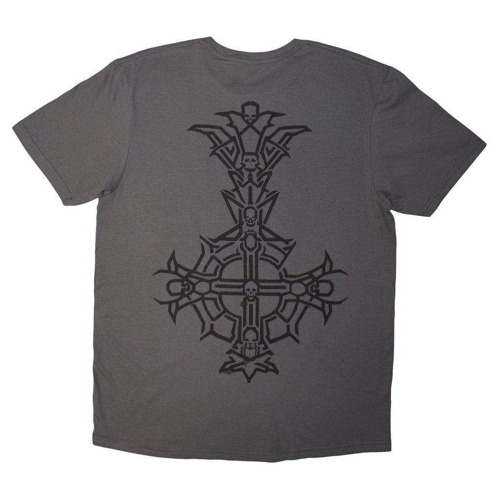 Ghost Chrome Band Logo Grucifix Outline T Shirt product image 2
