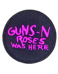 Guns N Roses Patch Was Here Band Logo new Official Black