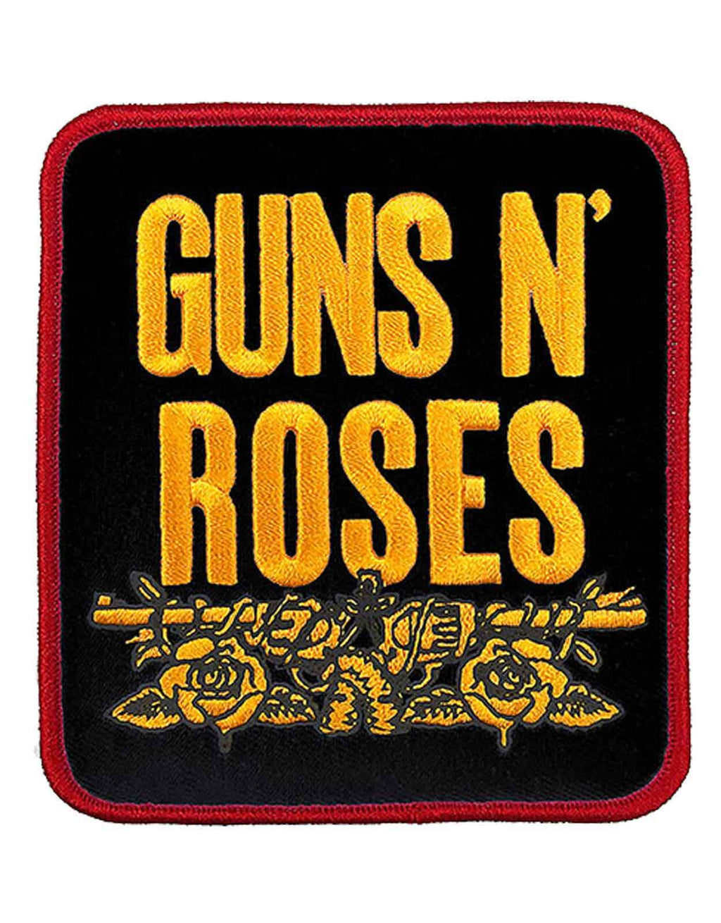 Guns N Roses Patch Stacked Black Band Logo new Official