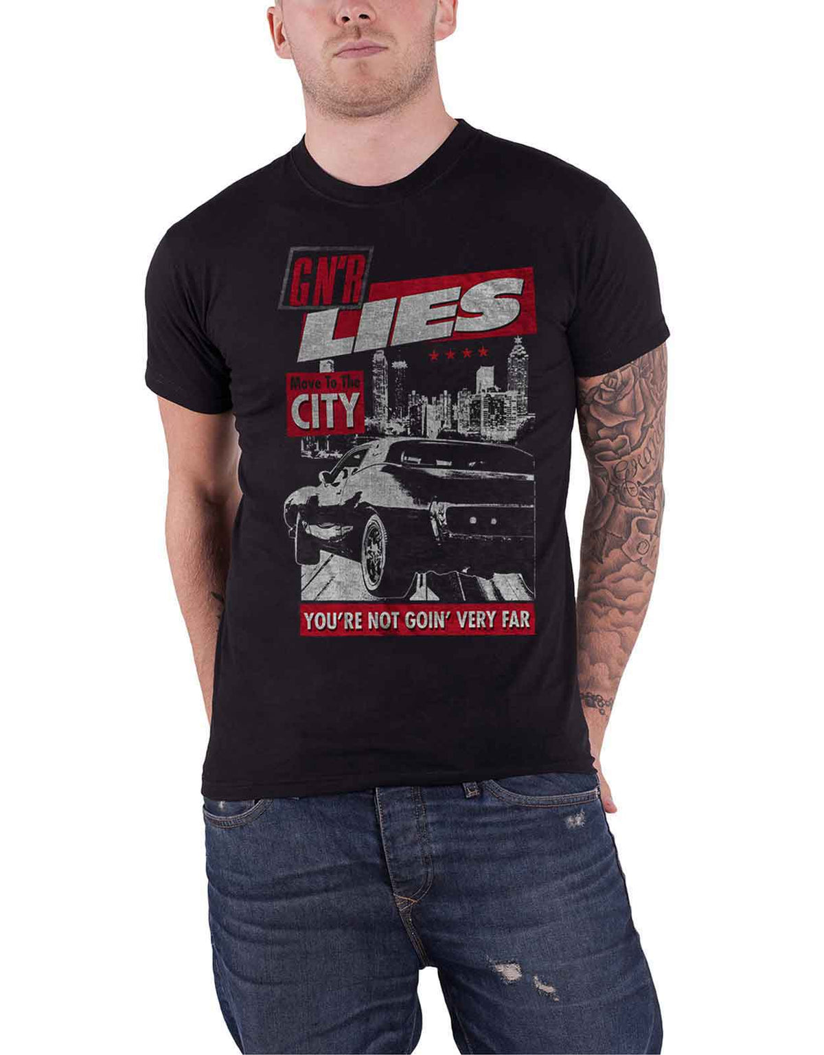 Guns N' Roses Unisex T-Shirt: Move to the City (Black) product image 1