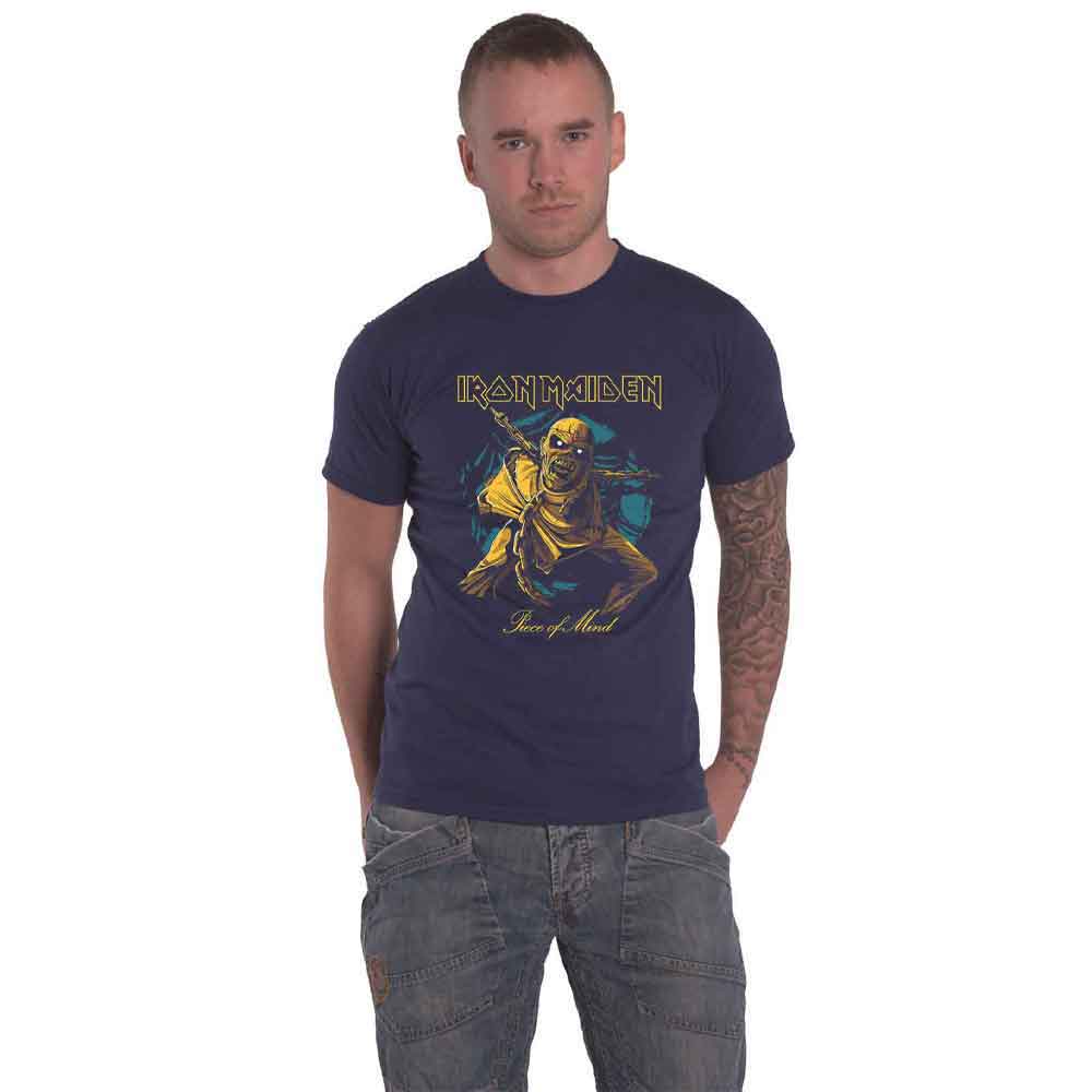 Iron Maiden Piece of Mind Gold Eddie T Shirt product image 1