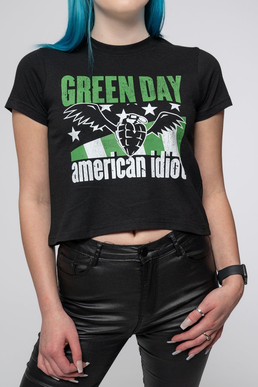 Green Day American Idiot Wings Crop Top product image 3