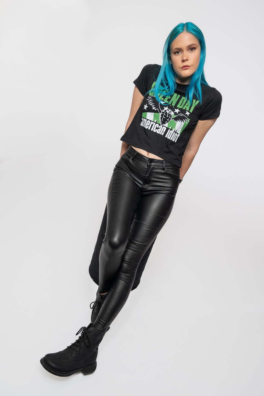 Green Day American Idiot Wings Crop Top product image 5