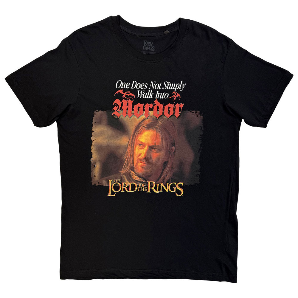 Lord Of The Rings Mordor Medieval Text T Shirt product image 1