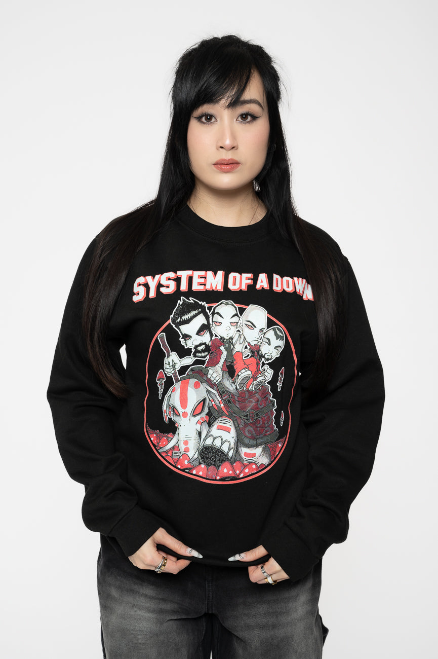 System Of A Down Mushroom People Sweatshirt product image 1