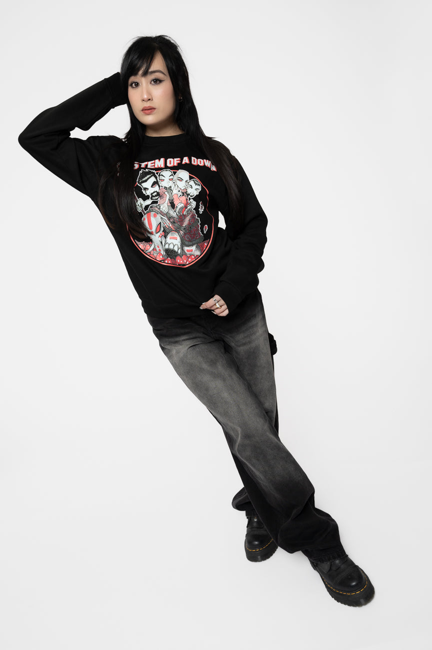 System Of A Down Mushroom People Sweatshirt product image 5