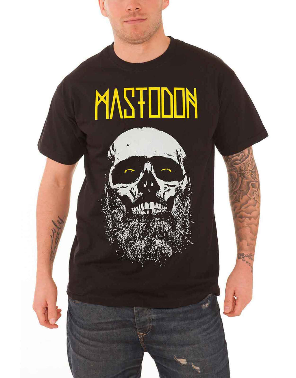 Mastodon Mens T Shirt Black Admat Bearded Skull band logo product image 1