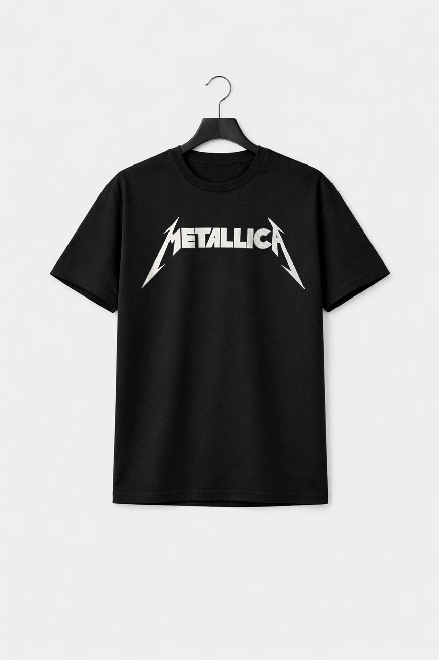 Metallica Classic Band Logo Premium Carbon Finish T Shirt product image 1