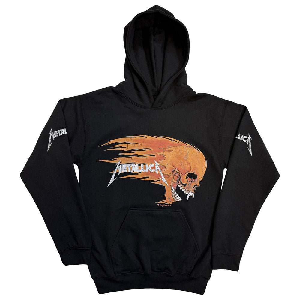 Metallica Worn Pushead Flaming Skull Pullover Hoodie product image 1