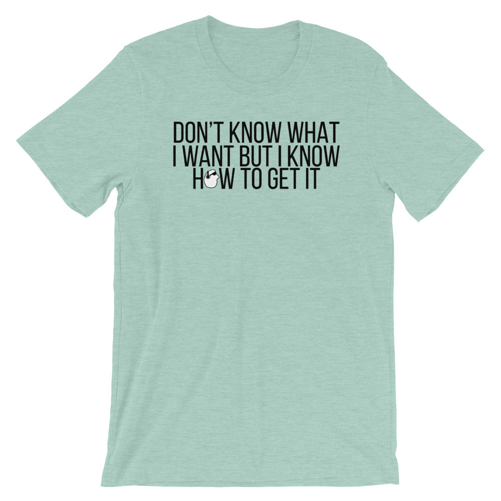 SunnyDayze DON't KNOW WHAT I WANT Short-Sleeve Unisex product image 9