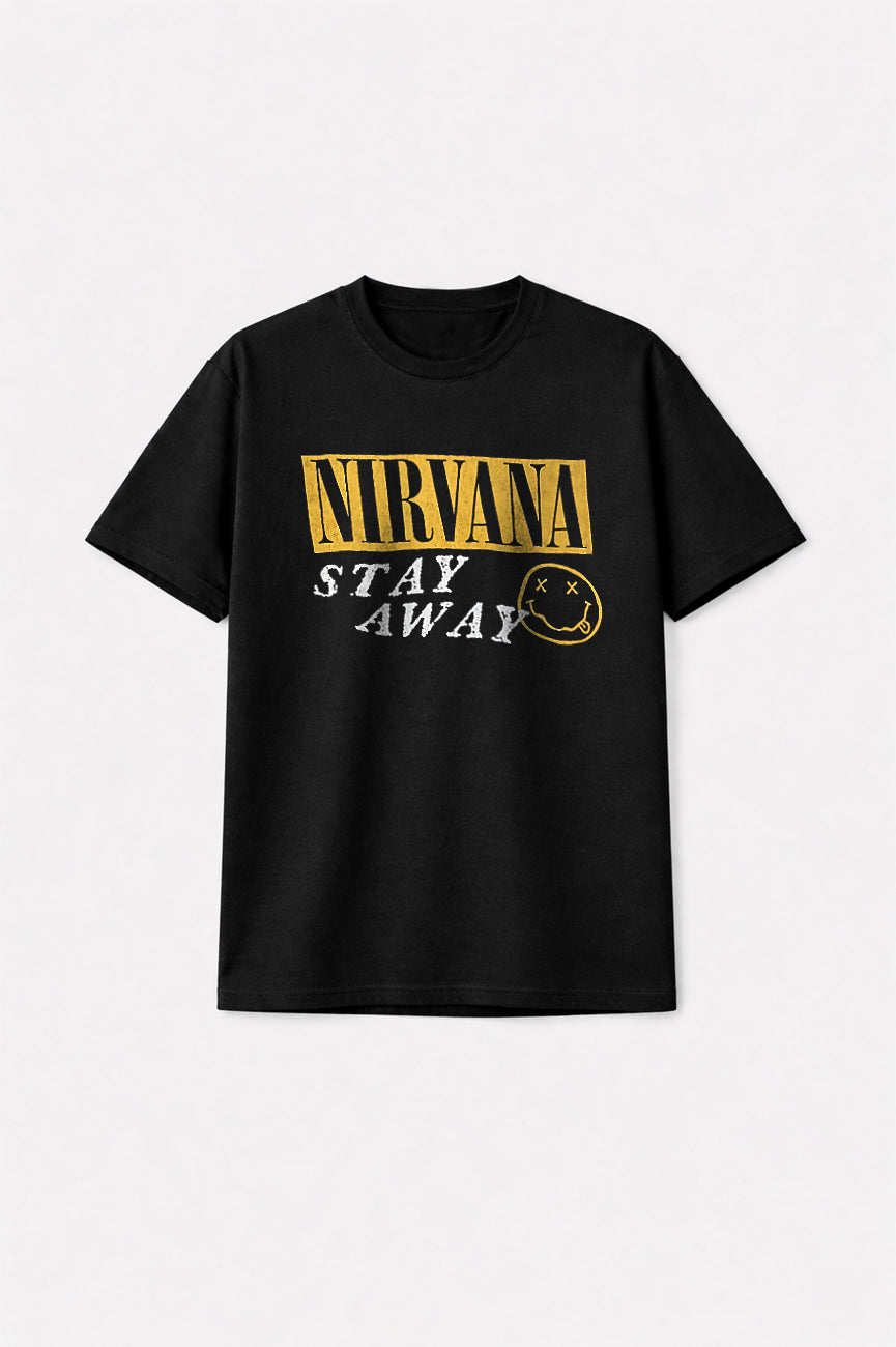 Nirvana Stay Away Premium Carbon Finish T Shirt product image 1