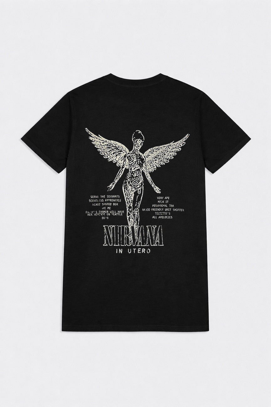Nirvana In Utero Tracklist Premium Carbon Finish T Shirt product image 2