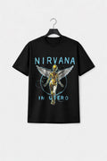 Nirvana In Utero Neon Blue Premium Carbon Finish T Shirt product image 1