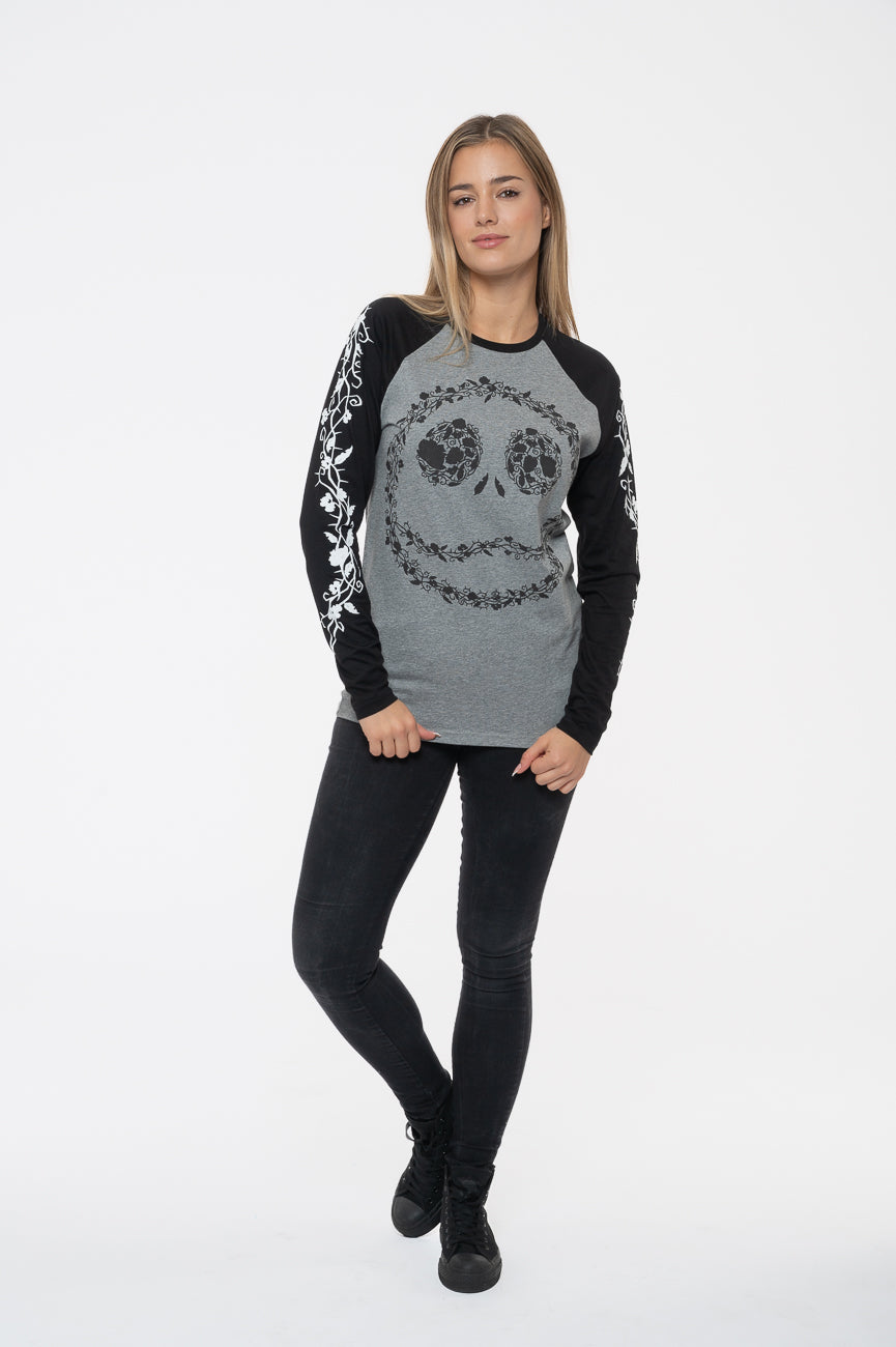 The Nightmare Before Christmas Floral Jack Raglan Long product image 2