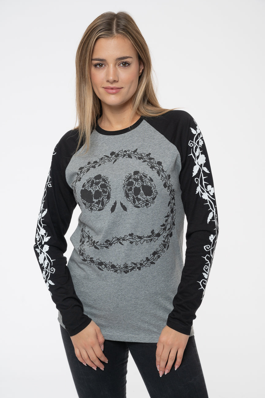 The Nightmare Before Christmas Floral Jack Raglan Long product image 1