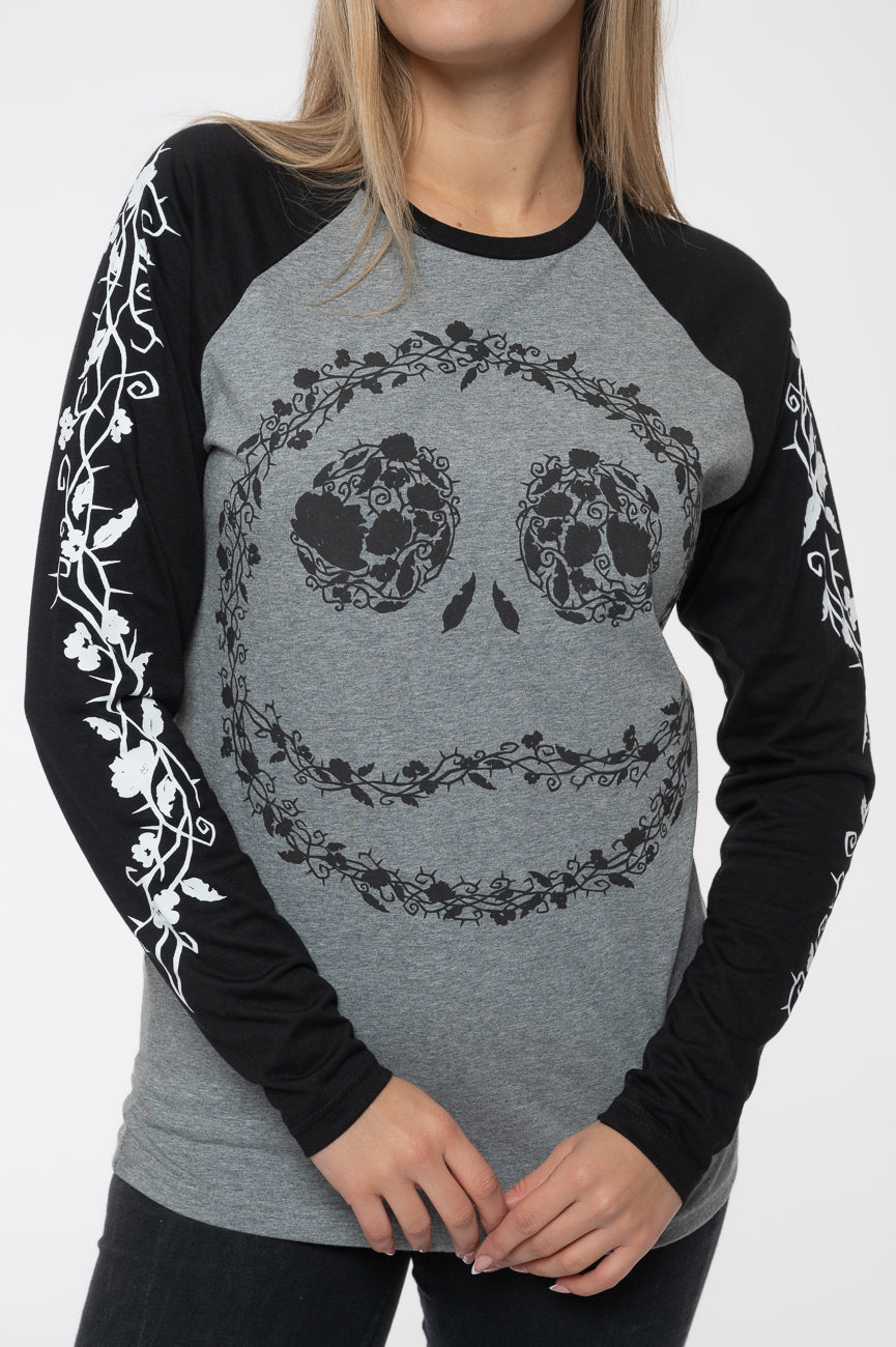 The Nightmare Before Christmas Floral Jack Raglan Long product image 3