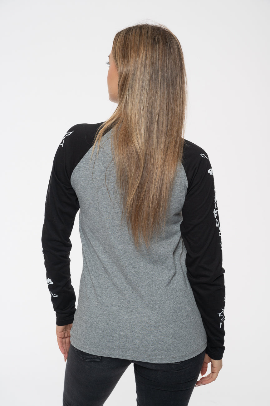 The Nightmare Before Christmas Floral Jack Raglan Long product image 4