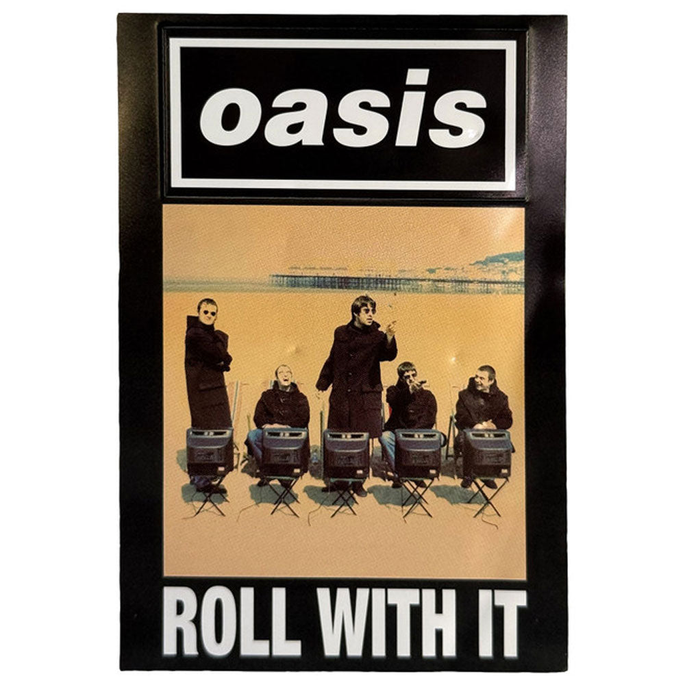 Oasis Live 25 Roll With It Single Fridge Magnet