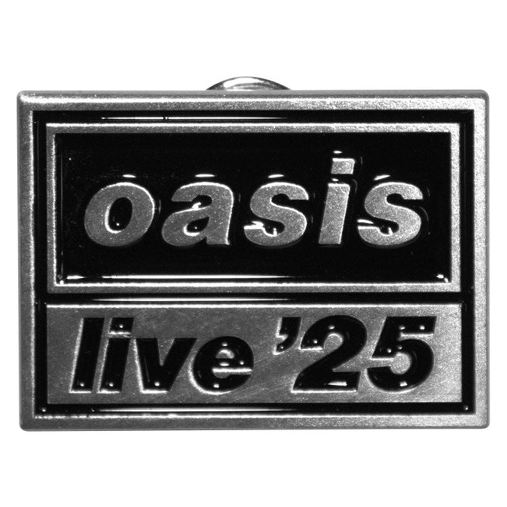 Oasis Live 25 Band Logo Pin Badge