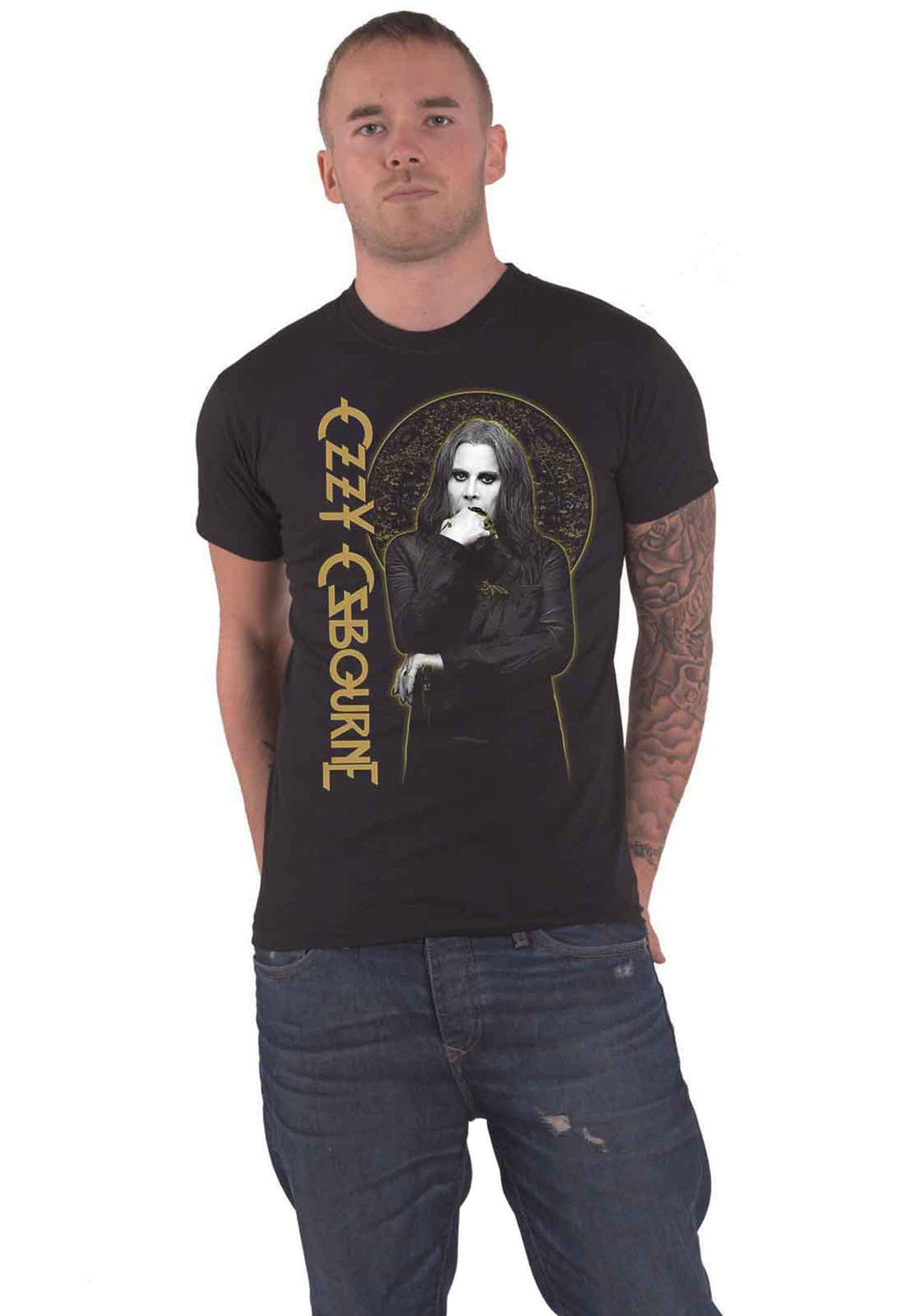 Ozzy Osbourne Patient No. 9 Gold Graphic T Shirt product image 1