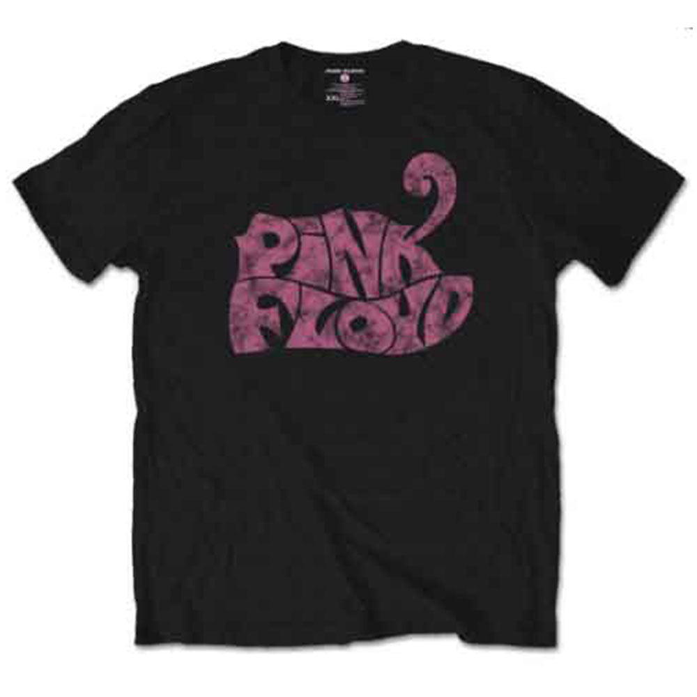 Pink Floyd Unisex T-Shirt: Swirl Logo (Black) product image 1