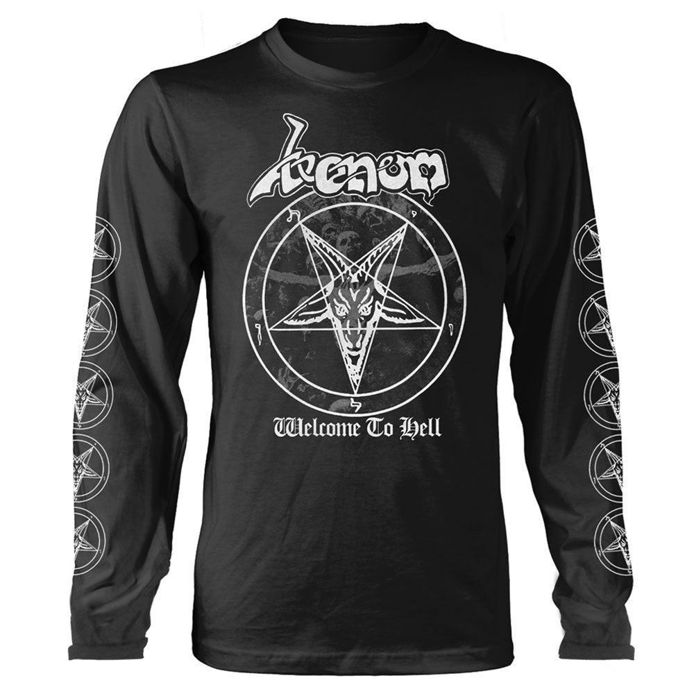 Venom Welcome To Hell White Logo Long Sleeve T Shirt product image 1