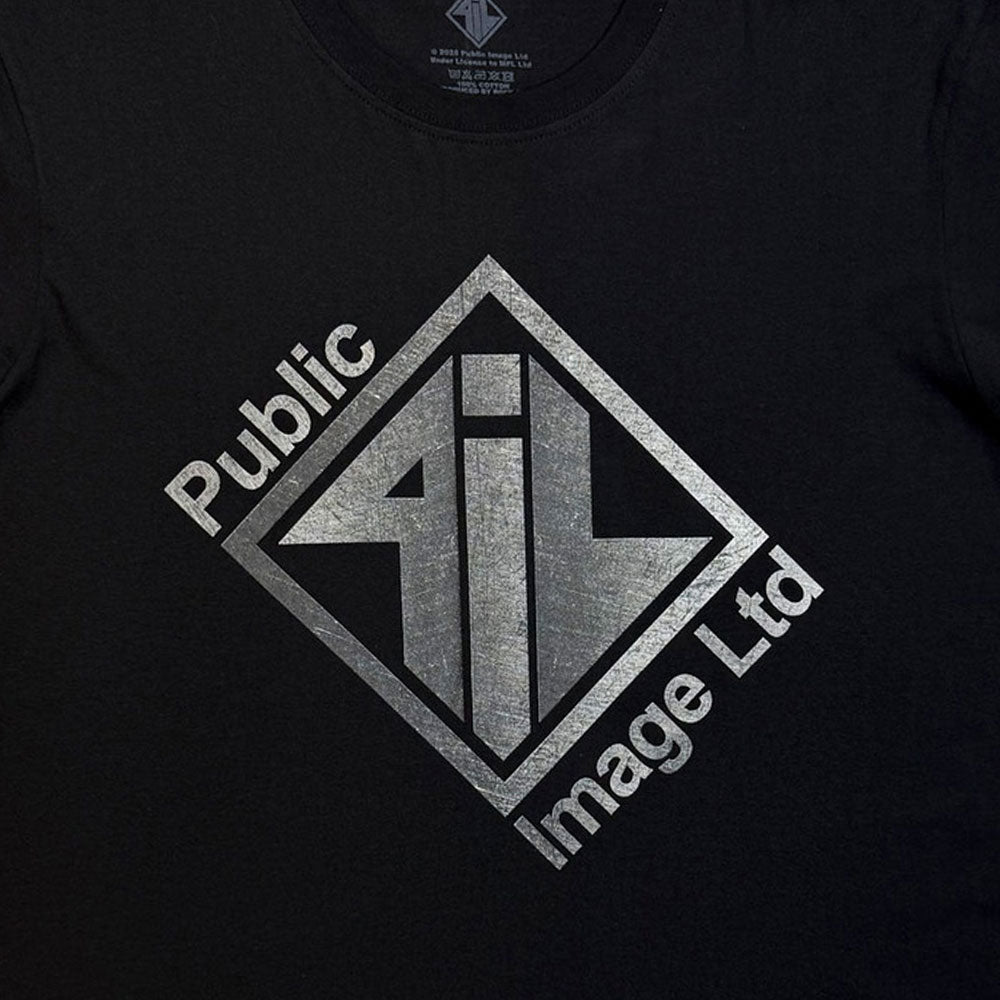 PIL Public Image Ltd Brushed Steel Logo And Text T Shirt product image 2