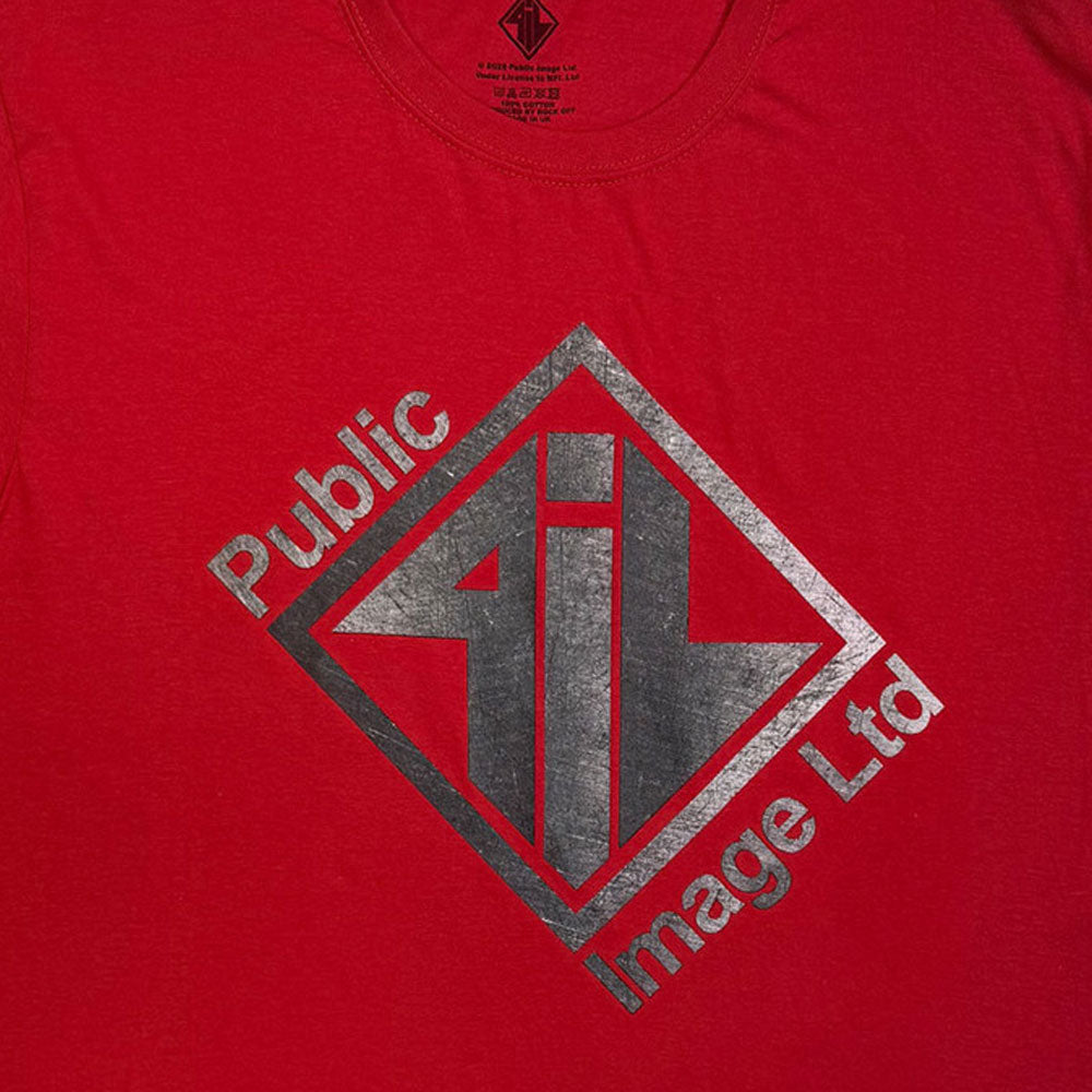 PIL Public Image Ltd Brushed Steel Logo And Text T Shirt product image 2