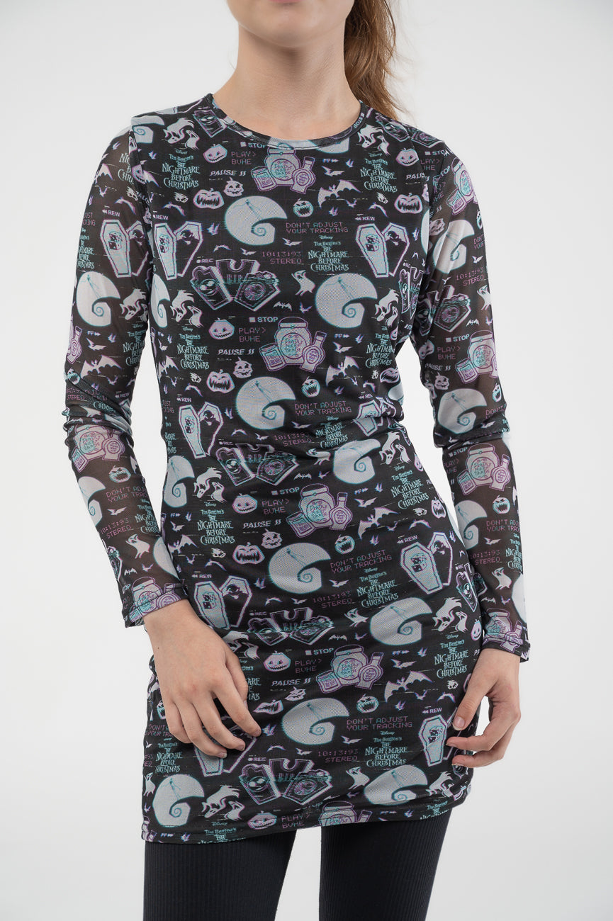 Nightmare Before Christmas Dress Glitch All Over Print new product image 3