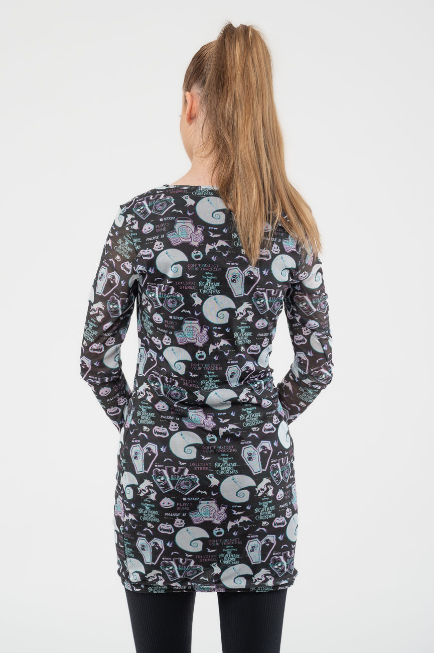 Nightmare Before Christmas Dress Glitch All Over Print new product image 4
