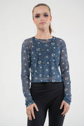 Nightmare Before Christmas Mesh Top Mystic Night Print product image 1
