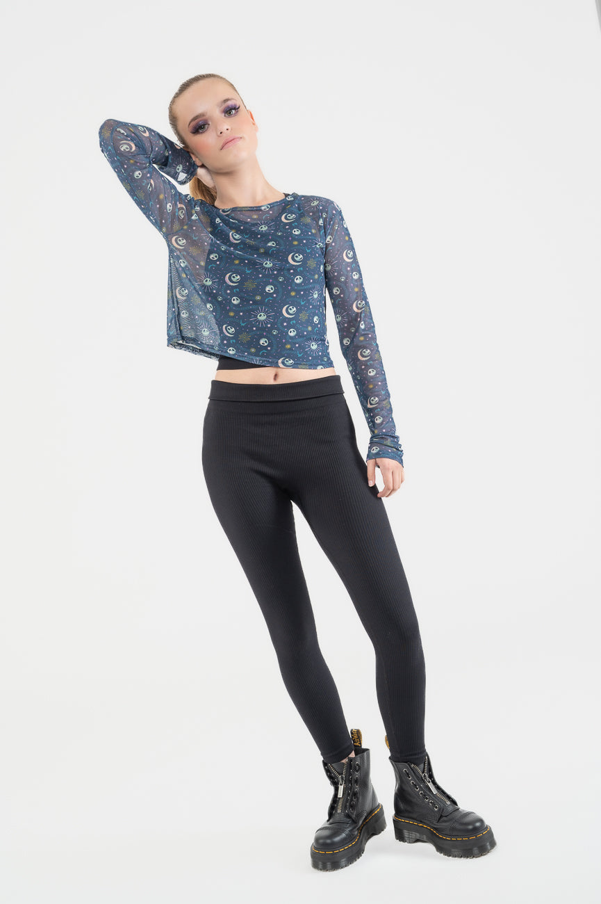 Nightmare Before Christmas Mesh Top Mystic Night Print product image 5