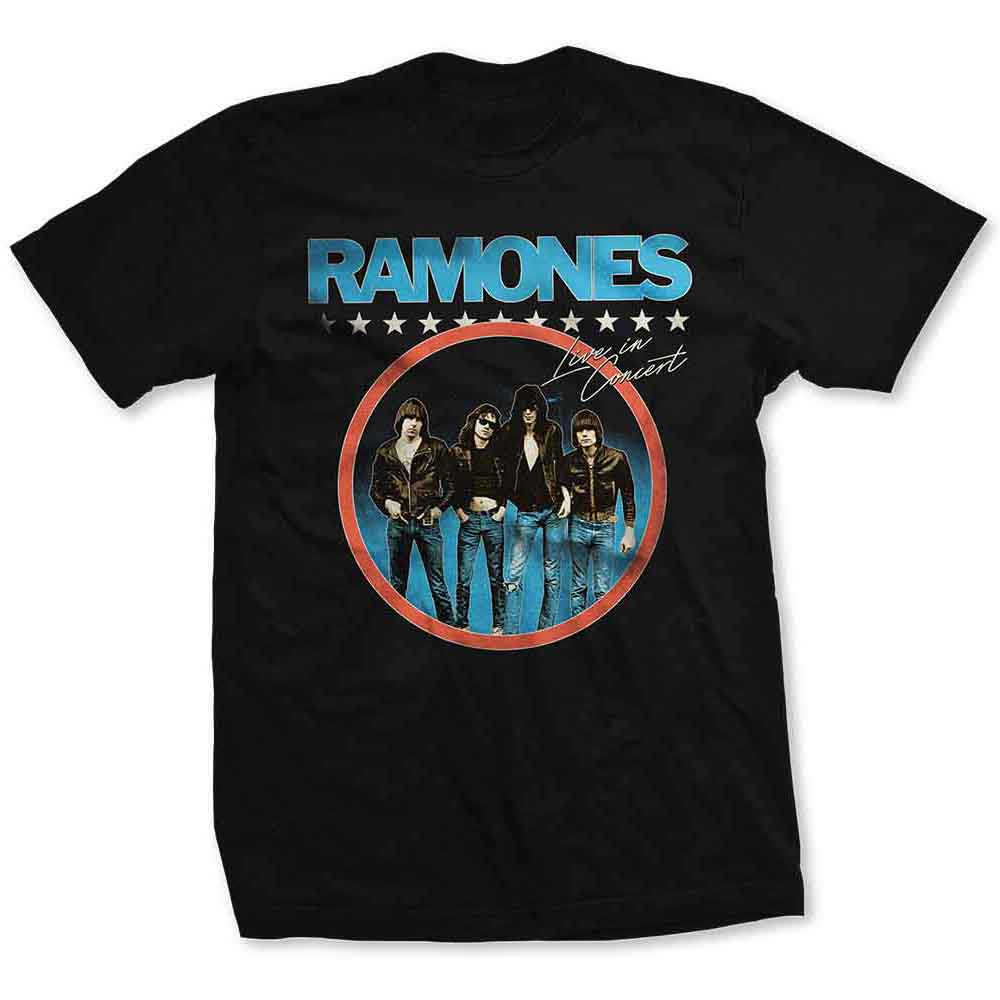 Ramones Unisex T-Shirt: Circle Photo (Black) product image 1