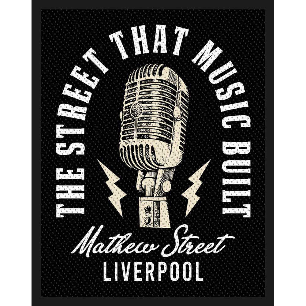 Mathew Street Liverpool The Street That Music Built Woven Patch