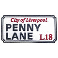 Penny Lane Liverpool Road Sign Woven Patch