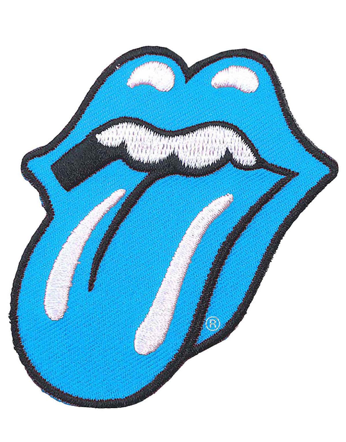 The Rolling Stones Patch Classic Tongue Band Logo Embroidered new Official Blue