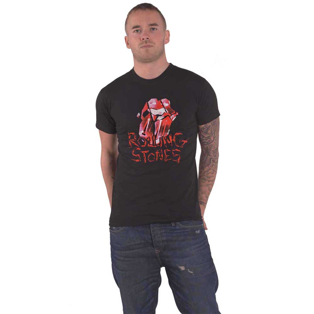 The Rolling Stones Hackney Diamonds Cracked Glass Tongue T product image 1
