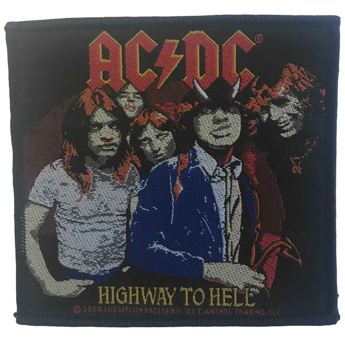 AC/DC Patch Highway To Hell Band Logo new Official 10cm x 10cm sew on