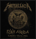 Metallica Patch Bay Area Thrash Logo Official New Black Cotton Sew On 10cm x 9cm