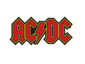 AC/DC Classic Lightning Logo Official New Black Woven Cut Out Patch
