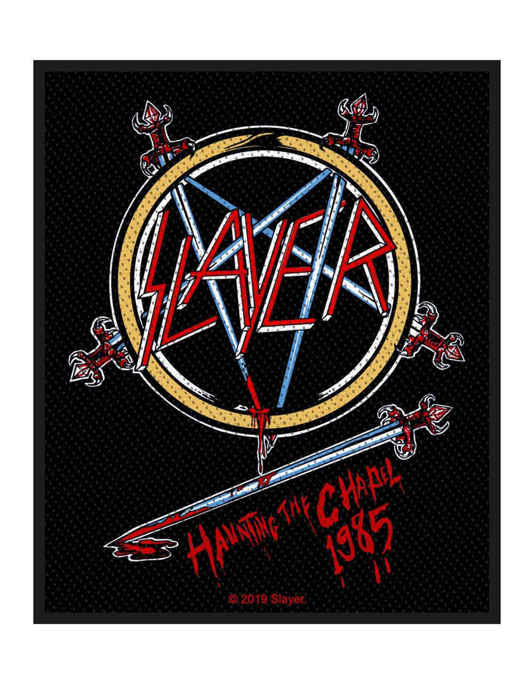 Slayer Patch Haunting The Chapel Band Logo new Official